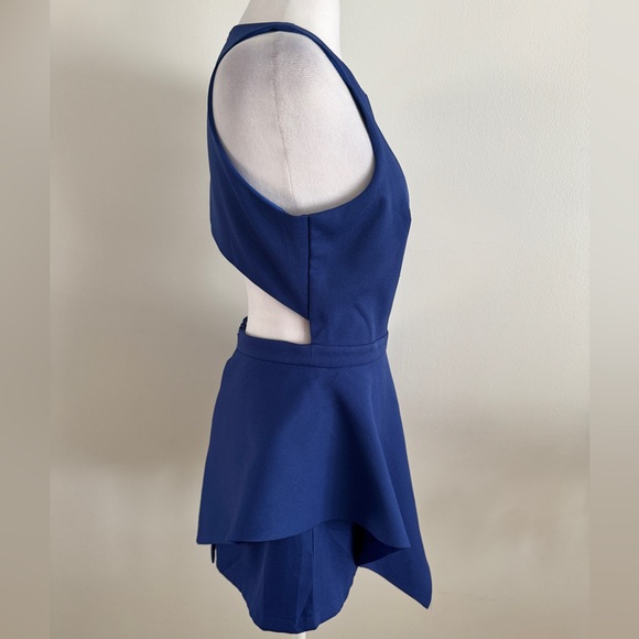 Ava. Blue asymmetrical romper size medium - Picture 4 of 6